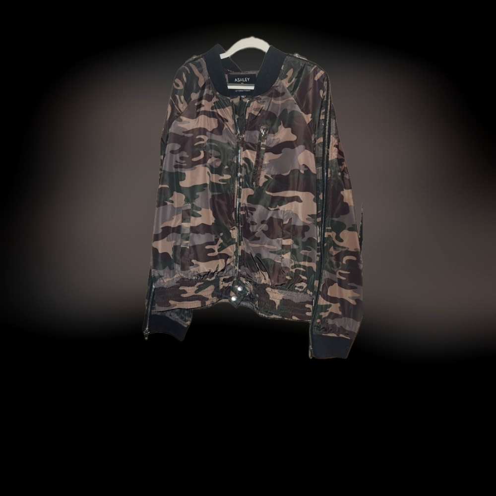 Ashley Camo Bomber Jacket